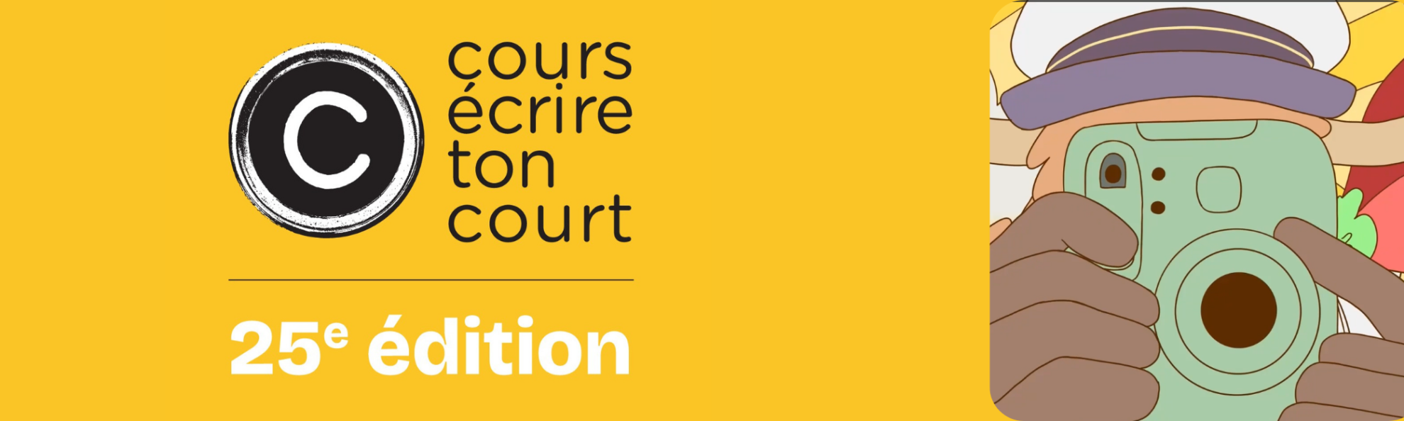 Bouton menant vers la page Cours écrire ton court 2026