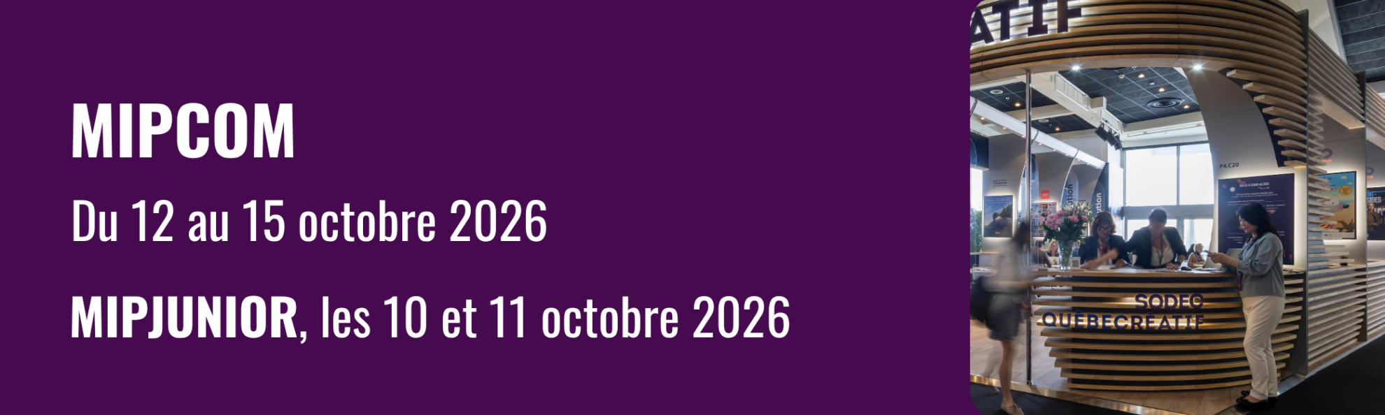 Bouton menant vers la page MIPCOM-JUNIOR 2026
