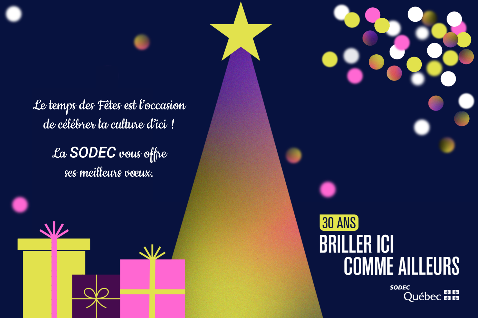 Carte de vœux de la SODEC 2025