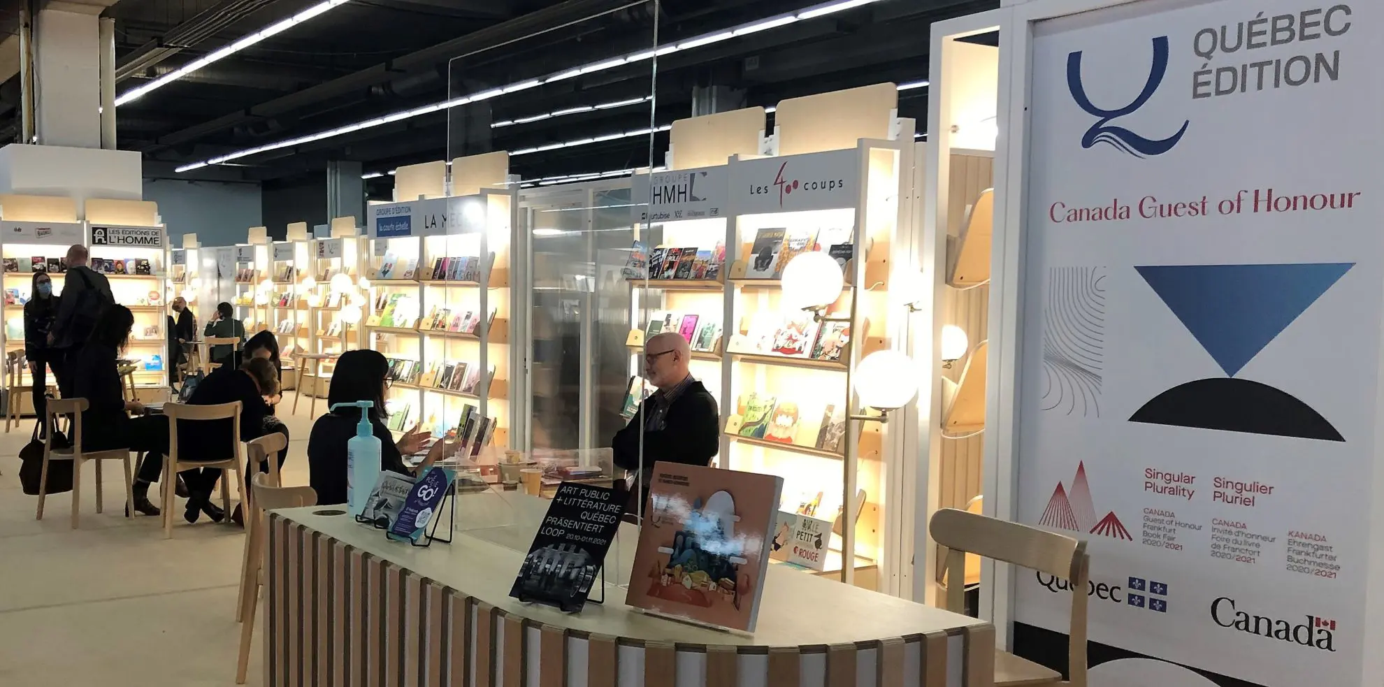 Stand Québec édition à la Foire du livre de Francfort 2021