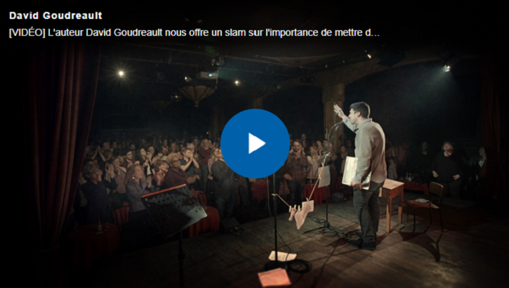 Image menant vers la vidéo profil de David Goudreault