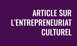Article sur l'entrepreneuriat culturel