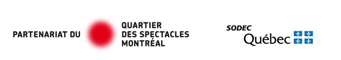 Logos Partenariat du Quartier des spectacles de Montréal et SODEC