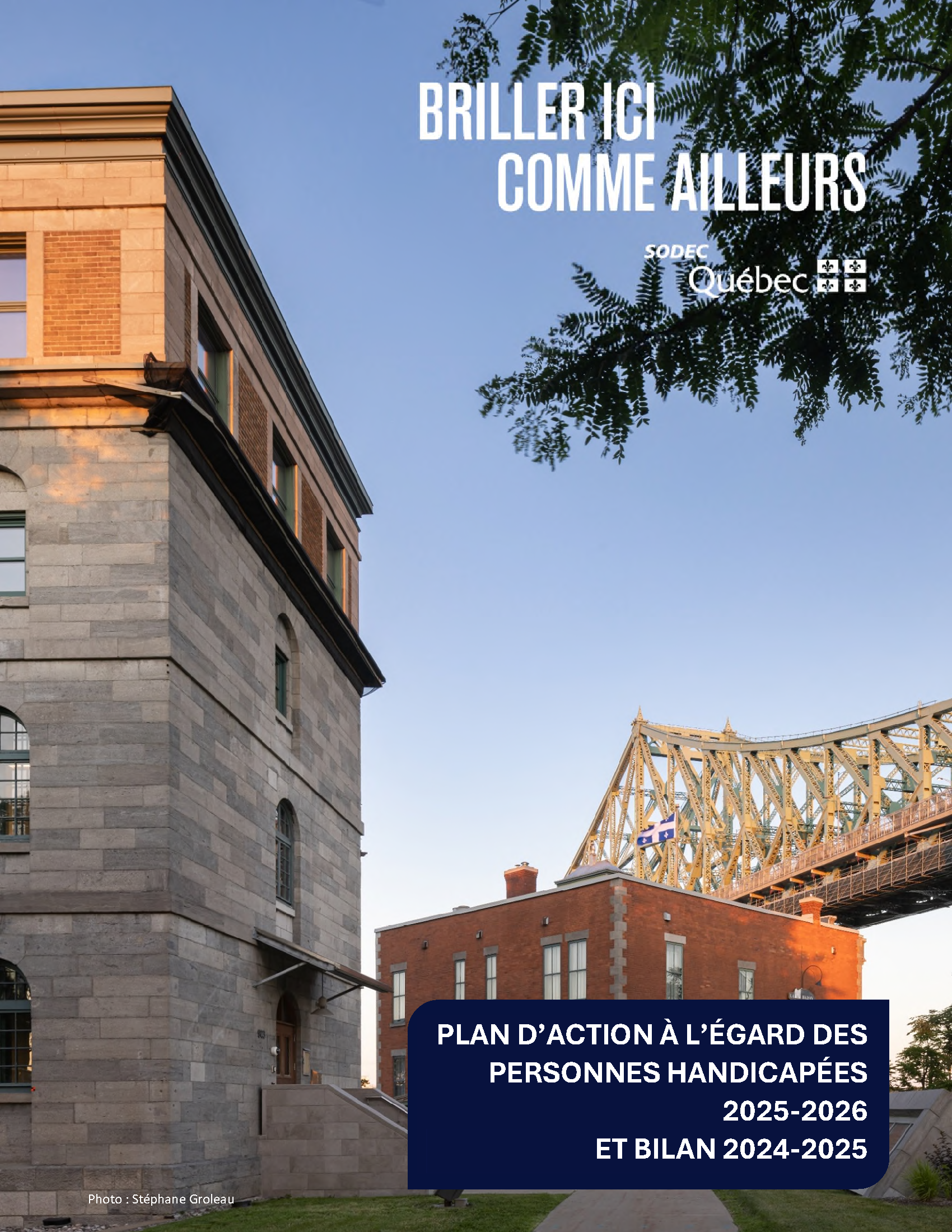 Visuel menant vers Plan d'action à l'égard des personnes handicapées 2025-2026